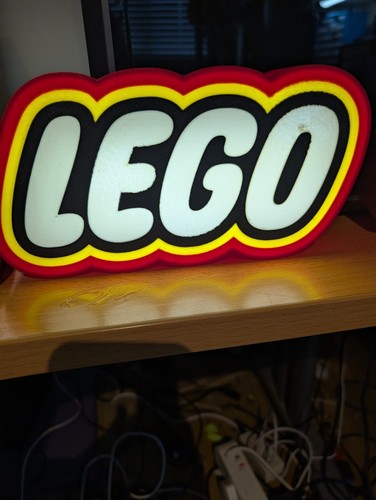 Scatola luminosa led logo lego - scatola,