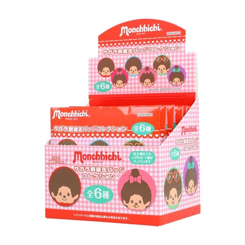 Monchhichi chenille can badge - monchhichi",