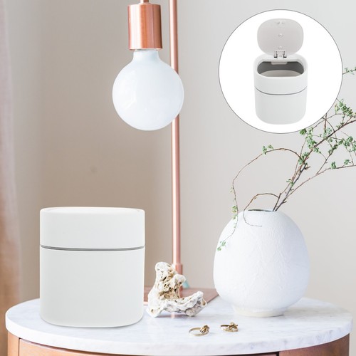 White reusable desktop trash - reusable,